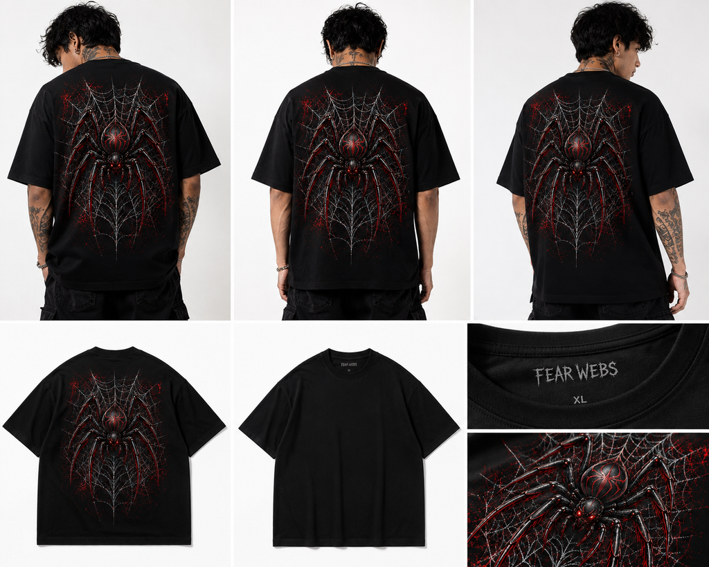 🕷️ FEAR WEBS — Limited Edition Oversized T-Shirt
