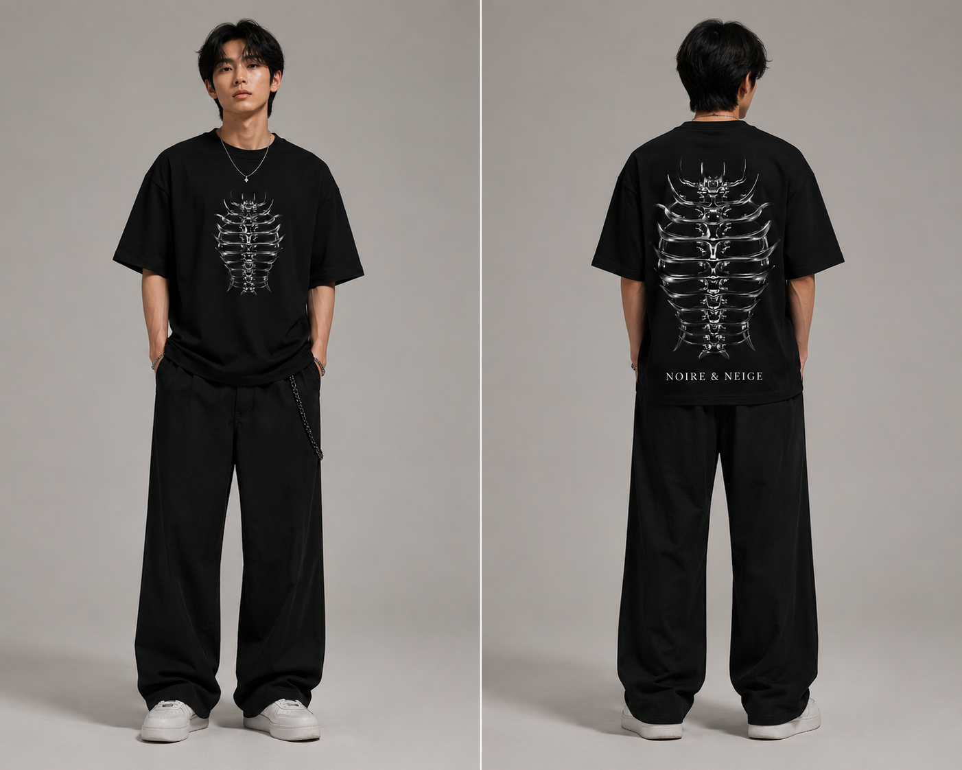 Chrome Spine Oversized Tee
