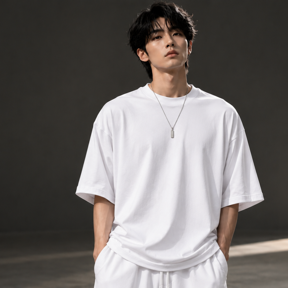 NOIRE & NEIGE Custom Oversized Tee ( Contact WhatsApp 8867920254 for customize your order)